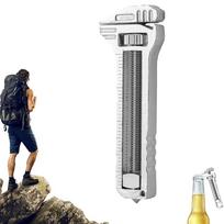 Compact EDC Multi Tool Keychain Portable Pocket Multitool Cutter Screwdriver For Camping Survival Kits Tool gray