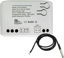 Yueyang Wifi temperatūros ir drėgmės reguliatorius, Dc12v/24v/32v impulsų savaiminio fiksavimo išmanusis relės jungiklis, veikia su Alexa, ewelink programėle (jungiklis + Ds)