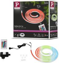 Paulmann 78889 Led juosta Simpled Outdoor 3 m Ip65 72leds/m Rgb su 1 x 19.5 W reguliuojama šviesos juosta balta plastmasė