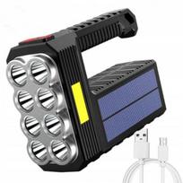 Prožektorius su akumuliatoriumi T6 Ledcob Usb Solar