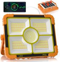 100 W statybinis prožektorius su baterija, saulės energija įkraunamas darbo žibintas, 466 Led, 5 režimai, 12000 Mah baterija, Usb įkraunamas, Ip66 atsparus vandeniui kempingo žibintas, nešiojamas lauko žibintas avarinėms situacijoms, statyboms