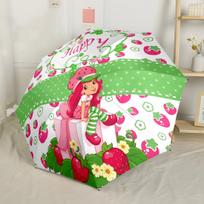 Strawberry Shortcake Party Outdoor Automatic Umbrella with 8-Rib Sturdy Construction for Outdoor Daily Use Fashionable Stylish Gift for Women