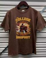 Kanye West College Dropout Marškinėliai Kanye West Repas Hip Hop Unisex Marškinėliai Pakartotinis spaudas Unisex T-shirt M black