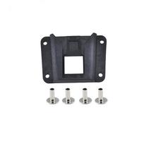 Carrier Block Adapter for Folding Bikes Front Bag Mount Holder With Screws Portable Cycling Accessory Replacement with rivets black