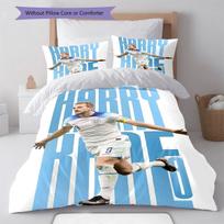 Harry Kane Star Bedding Quilt Set Quilt Cover Pillowcase Home Decoration Birthday Gift (1 * duvet cover + 2 * pillowcase, without core) 140x200cm blue
