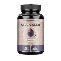 Grape seed extract capsules, 100 mg per serving, natural dietary supplement for adults, supports immunity and overall health. 120*1