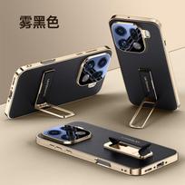 OPPO Find X9 Pro Case With Rotating Wrist Strap Stand Full Coverage Shockproof Cover In Vegan Leather OPPO Find X9 gray