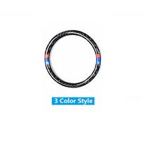 Anglies pluošto automobilio variklio paleidimo stabdymo mygtuko uždegimo įtaiso rakto skylutės žiedo dangtelio lipdukas skirtas BMW E60 5 serijai 2008-10 German style black