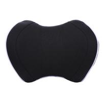 Automobilio galvos atramos kaklo pagalvė sėdynės kėdei Auto atminties putplasčio medvilninės pagalvėlės audinio dangtelis Minkštas galvos atramas Kelionių biuras Cloth black black