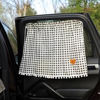 50x70cm automobilio užuolaidos nuo saulės universalios galinio šoninio lango kūdikių kelionių apsaugos užuolaidos nuo saulės medvilninis mielas meškiukas automobilis geltona