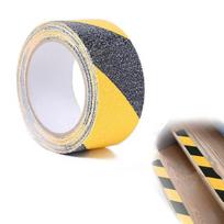 Banjiabb neslystanti lipni juosta, 10 m x 5 cm, grindų žymėjimo juosta, barjerinė juosta, grindų žymėjimas, neslystanti juosta, žymėjimo juosta, įspėjamoji juosta, skirta naudoti patalpose ir lauke, juoda/geltona