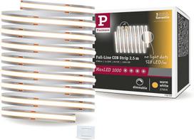 Paulmann 71050 Maxled 1000 Led juosta Full-line Cob Single Strip 2,5 m 30 W 2700 lm 528leds/m 2700k reguliuojama sidabro spalvos plastikas