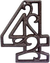 Increway ketiniai skaičiai 11.7 cm raižyti dekoratyviniai ketiniai namo numeriai retro ketiniai pašto numeriai kavinei barui restoranui (4)