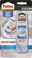 Pattex Perfect Bathroom Tile Grout, silikoninis glaistas plytelėms, skirtas atnaujinti glaistą vienu žingsniu, baltas glaistas plytelėms apsaugai nuo pelėsio