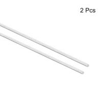 Sourcing map 2 vnt. 304 metalinių sodo stulpų, 2.5 mm x 350 mm metaliniai strypai "pasidaryk pats" amatams, motociklams, dekoravimui, sodui