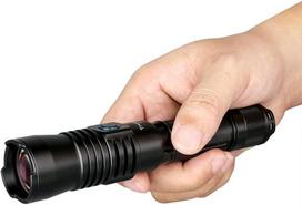 Trustfire Lep T30r žibintuvėlis 460 liumenų, veikimo nuotolis 1100 metrų su 1 x baterija, 1 x Usb įkrovimo laidu, 1 x žibintuvėliu, 1 x audinio maišeliu