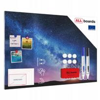 Metalboards magnetinė lenta, Paukščių takas ir medis 90x60 cm + Dovanos