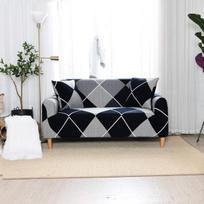 Sdinaz sofos užtiesalai, sofos užvalkalas 2-vietei sofa, reguliuojamas elastingas tampus sofos užvalkalas, sofos užvalkalas su raštu, apsauginiai sofos užvalkalai