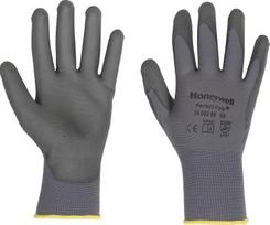 Honeywell 2400250-11 Perfect poliamidinės megztos pirštinės smulkiam darbui, Pu danga, storis 15 mm, ilgis 25 cm, dydis 11 (10 porų pakuotė), pilkos