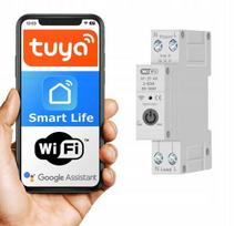 Wifi skaitiklio saugiklis 1a-63a su srovės matavimu tuya smart szyna skrzynka