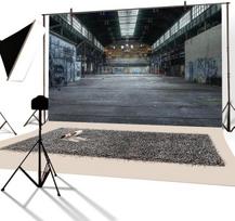 Yongfoto 3 x 2 m vinilo fotostudijos fonas „lost Place“ Rytų Vokietijoje, apleista gamykla, fotografavimo fonas vaikams, fotostudijos rekvizitai, 3 m
