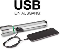 Energizer led žibintuvėlis, įkraunamas + usb įkroviklis, itin ryškus stovyklavimui, lauke ir žygiams, sidabrinis