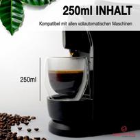 Spar-home® dvigubo stiklo kavos puodeliai 250 ml, 2 vnt. rinkinys - latte macchiato stiklinės, espreso puodeliai, storo stiklo kapučino, espreso, arbatos stiklinės, termopuodeliai, stiklinis puodelis (2, 250 ml)