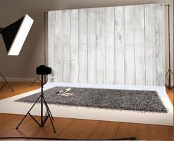 Yongfoto 1.5 x 2.2 m vinilo fotostudijos fonas medinės grindys baltos medienos šviesiai pilka kaimiška medinė lenta fotografijos fonas foto būdelei kūdikių vakarėliui reklaminis skydelis vaikų fotostudijos rekvizitai