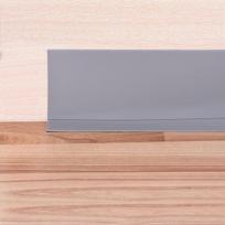 Sourcing map minkšta grindjuostė, lipni, 100 x 25 mm, 18 metrų, galinė juosta, pvc grindjuostė virtuvei, voniai, lanksti grindjuostė, atraižų dydis, pilka
