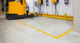 Durable Duraline grindų žymėjimo juosta, lipni ir neslystanti, 50 mm x 0,5 mm x 30 m (p x A x I), Ral 1003, signalinė geltona, 102104