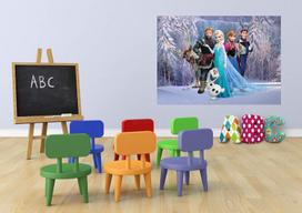 Disney Kids Frozen didelis fototapetas, neaustinis, įvairiaspalvis, 160 x 110 cm