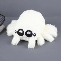 Lucas Draugas Voras Pliušinis Žaislas Kawaii Juodas Baltas Voras Lėlė Namų Dekoras Pagalvė Minkšta Kimšta Helovino Dovana Žaislas Vaikams 20cm white