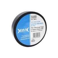 Irox bm esb1925nek10 izoliacinė juosta 19 mm x 25 m x 0,15 mm pvc savaime užgęstanti iec rohs elektrai laidūs klijai 19 x 25 mm/m, 10 vnt., juoda