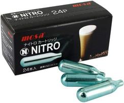 Azoto N2 dujų kasetės Nitro kavos aparatams, 24 kasetės, draft kavai ir nitro kavai, BN02-24 (2) - 2 rinkinys black
