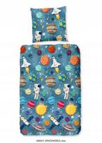 Flaneliniai patalynės komplektai vaikams Kosmosas Planetos 140x200 medvilnė šilta ir stora