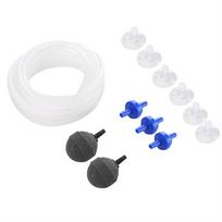 Oxygen Pump Accessories Check Valve Air Tube Air Stone Suction Aquarium Aeration Set white