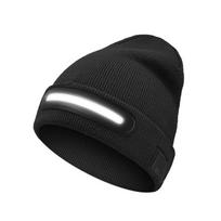 Cross-border LED Rechargeable Luminous Night Running Hat black
