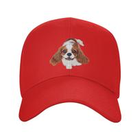 Summer Cavalier King Charles Spaniel Baseball Cap  Tennis Skate Streetwear Print Sun Hip Hop Hats Dropshipping Baseball Caps One Size brown