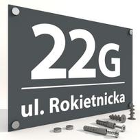 Cucudo adresinė lentelė namo numeris aliumininė 30x20 spalvos