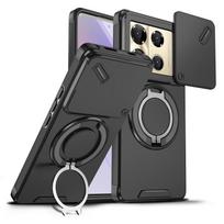 For Infinix Note 40 Case Infinix Note 40 Pro Cover Note40Pro+Plus Magnetic Ring Armor Slide Camera Magsafe Wireless Charge Cover Infinix Note 40 gray