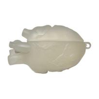 Red Heart Earphone Case for Airpods Pro 3D Liquid Silica Gel Cover Anti-Drop Wireless Earphone Protective Case Shockproof Silicone Case C beige