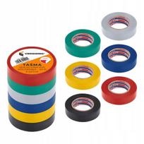 Spalvinė izoliacinė Pvc juosta, ilga 20 m, rinkinys 6 vnt.