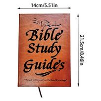 naujas 66 puslapių Biblijos studijų vadovas Kasdienis pamaldumo dienoraštis Metų trukmės Biblijos studijų planas moterims Šventojo Rašto citatos Religinis užrašų knygutė as shown brown