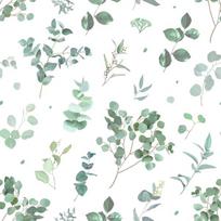 Varyfloral gėlių tapetai 30,5 cm x 300 cm baldų plėvelė balti tapetai gėlės eukalipto lapų sienų tapetai svetainė akvarelės lipni plėvelė baldai žalios lapų botaniniai vandeniui atsparūs