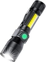 Aomees Uv žibintuvėlis su priartinimu 395nm juodos šviesos žibintuvėlis itin ryškus įkraunamas juodos šviesos žibintas Ipx4 atsparus vandeniui mini žibintuvėlis įkraunama baterija su 7 režimais 1 vnt.