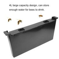Black Plastic Honeybee Water Feeder, 4KG/6KG Capacity, American Bee Frame Type 4-liter water feeder gray