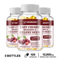 XEMENRY - Rūgštinių vyšnių, mėlynių ir salierų sėklų kompleksas - 12 000 mg - Sąnarių sveikatai 120*3