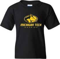Michigan Tech Huskies Logo T-shirt L black