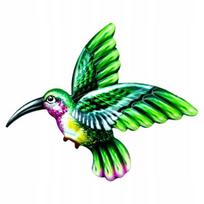 Metalinis kolibris, sienų dekoracija namams, stilingos žalios spalvos sienų dekoracijos