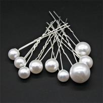 20 Pack Tone Hair Sticks, Women's Bun Updo Hairpins with 1cm Diameter for Wedding One Size white